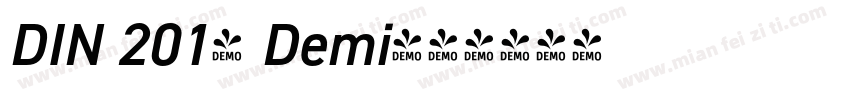 DIN 2014 Demi字体转换